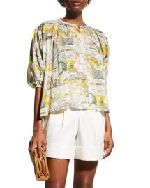 Chufy Nora Cotton Silk Blouse at Neiman Marcus