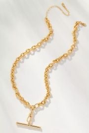 Chunky Bar Charm Necklace at Anthropologie
