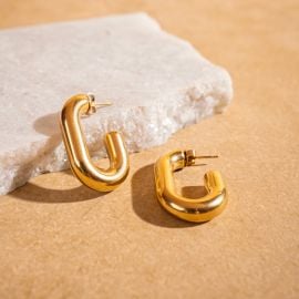 Chunky Gold Hoops - As Seen On Kate Hudson Hyperbole Accessories at Hyperbole Accessories