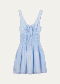 Ciao Lucia Gianluca Gingham Smocked Mini Dress at Bergdorf Goodman