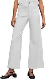 Cicy Bell Womenx27s Cotton Pants Wide Leg High Waisted Casual Pants Front Pockets at Womens Clothing store at Amazon