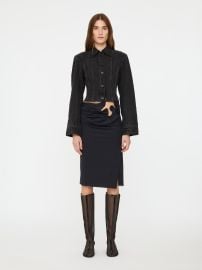 Cinched Denim Jacket Black at Christopher Esber