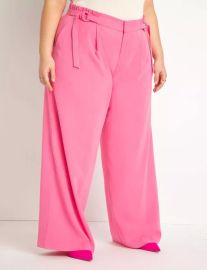 Cinched Waist Trousers Women39s Plus Size Pants ELOQUII at Eloquii