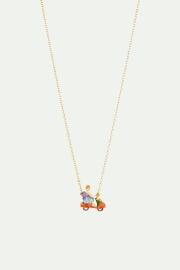 Cinderella and Pumpkin Scooter pendant necklace at Les Nereides