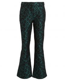 Cindy Leopard Jacquard Trousers at Anine Bing