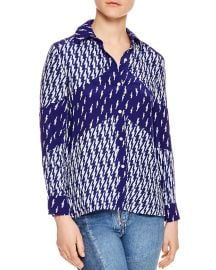 Cinie Lightning Bolt Print Shirt by Sandro at Bloomingdales