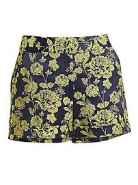 Cinq    Sept - Elaine Brocade Shorts at Saks Fifth Avenue