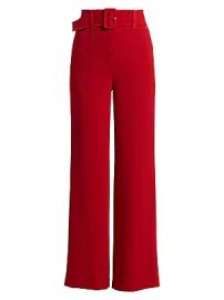 Cinq    Sept - Eliza Belted Crepe Pants at Saks Fifth Avenue