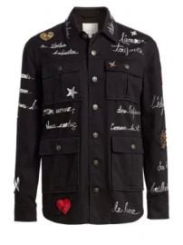 Cinq    Sept - Embroidered Love Letter Canyon Jacket at Saks Fifth Avenue