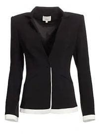 Cinq    Sept - Maxine Contrast Trim Blazer at Saks Fifth Avenue