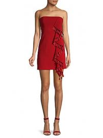 Cinq    Sept - Nat Tassel-Trimmed Strapless Dress at Saks Off 5th