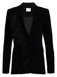 Cinq    Sept - Portia Feather Blazer at Saks Fifth Avenue