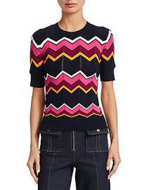 Cinq    Sept - Zariash Knit Chevron Sweater at Saks Off 5th