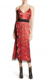 Cinq    Sept Petra Silk Midi Dress at Nordstrom