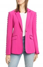 Cinq    Sept Vivi Button Sleeve Blazer   Nordstrom at Nordstrom