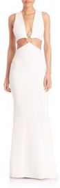 Cinq   Sept - Everest Sleeveless Gown in White at Saks Fifth Avenue