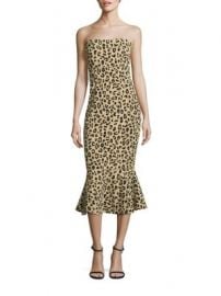 Cinq   Sept - Leopard Strapless Luna Dress at Saks Fifth Avenue