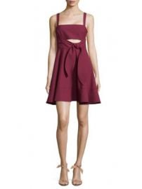 Cinq   Sept - Nyma Tie-Front Fit- -Flare Dress at Saks Off 5th