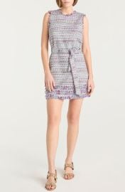 Cinq à Sept Ashton Belted Tweed Minidress at Nordstrom