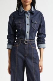 Cinq à Sept Canyon Crop Denim Jacket at Nordstrom