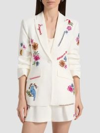 Cinq à Sept Celeste Vine Scrunched Cheyenne Blazer | Saks Fifth Avenue at Saks Fifth Avenue