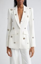 Cinq à Sept Cheyenne Goldtone Charm Embellished Blazer at Nordstrom