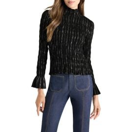 Cinq à Sept Cooper Metallic Smocked Top at Nordstrom