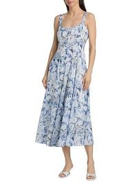 Cinq à Sept Heirloom Petals Marmo Midi-Dress | Saks Fifth Avenue at Saks Fifth Avenue