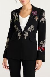 Cinq à Sept Heritage Rose Embroidery Cheyenne Blazer at Nordstrom
