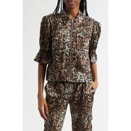 Cinq à Sept Holly Leopard Print Jacket at Nordstrom