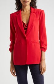 Cinq à Sept Khloe Ruched Sleeve Blazer at Nordstrom