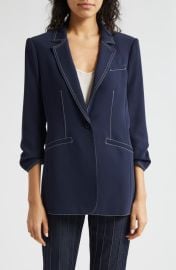 Cinq à Sept Khloe Ruched Sleeve Blazer at Nordstrom