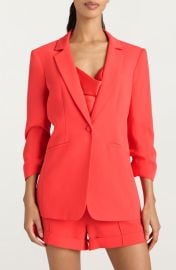Cinq à Sept Khloe Ruched Sleeve Blazer at Nordstrom