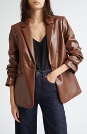 Cinq à Sept Kylie Faux Leather Blazer at Nordstrom