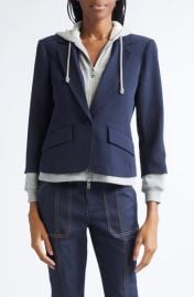 Cinq à Sept Le Petite Khloe Zip-Up Hoodie Blazer at Nordstrom