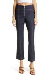 Cinq à Sept Loren Flare Leg Crop Denim Pants at Nordstrom