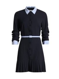 Cinq à Sept Lucilla Striped Shirting-Trim Minidress | Saks Fifth Avenue at Saks Fifth Avenue