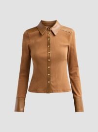 Cinq à Sept Magali Cotton-Blend Ribbed Top | Saks Fifth Avenue at Saks Fifth Avenue