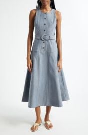 Cinq à Sept Margaret Belted Denim Dress at Nordstrom