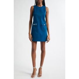 Cinq à Sept Mia Embossed Faux Leather Sleeveless Minidress at Nordstrom