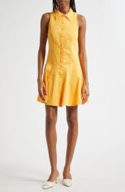 Cinq à Sept Poppy Sleeveless Stretch Twill Shirtdress at Nordstrom