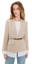 Cinq à Sept Vittoria Jacket Khaki/White 12 at Shopbop