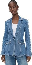Cinq à Sept Women's Studded Denim Milly Jacket at Amazon