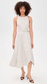 Cinq à Sept Zelda Gingham Denim Midi Dress | Shopbop at Shopbop