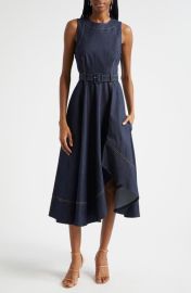 Cinq à Sept Zelda High-Low Sleeveless Denim Dress at Nordstrom