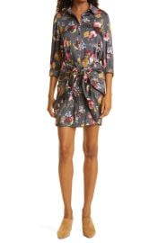 Cinq  Sept Gaby Floral Print Shirtdress at Nordstrom