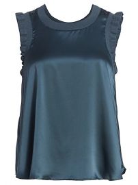 Cinq  Sept Tous Les Jours Lenore Silk Tank  SaksFifthAvenue at Saks Fifth Avenue