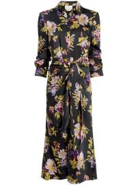 Cinq A Sept Brigitte Floral Dress Black at Farfetch