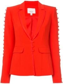 Cinq A Sept Button Embellished Fitted Blazer - Farfetch at Farfetch