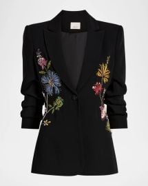 Cinq A Sept Cheyenne Floral Embroidered Blazer at Neiman Marcus